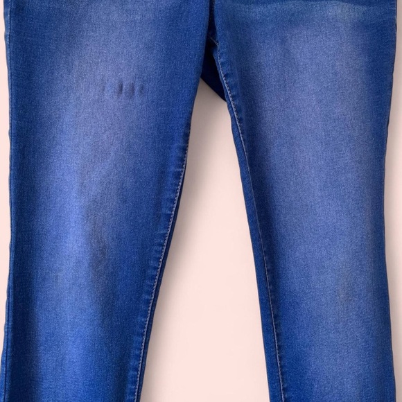 Juniors Large Women’s Medium Lei Blue Denim Pull On Dorm Skinny Jegging Jeans - Picture 4 of 8